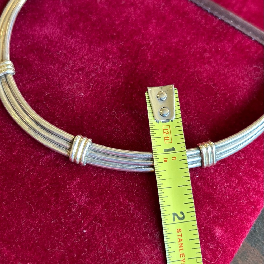 Vintage 950 Silver Choker Necklace - Picture 9 of 10